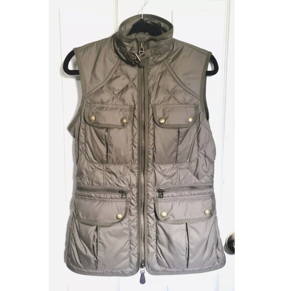 Vintage Ralph Lauren Polo Sport Down Puffer Vest Hunting Equestrian Safari S - Picture 1 of 16